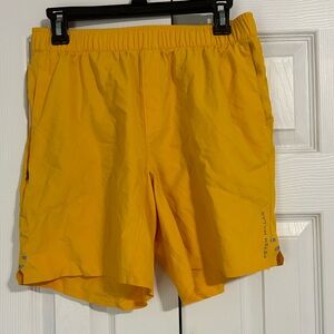 Peter Millar Yellow Swift Performance Shorts